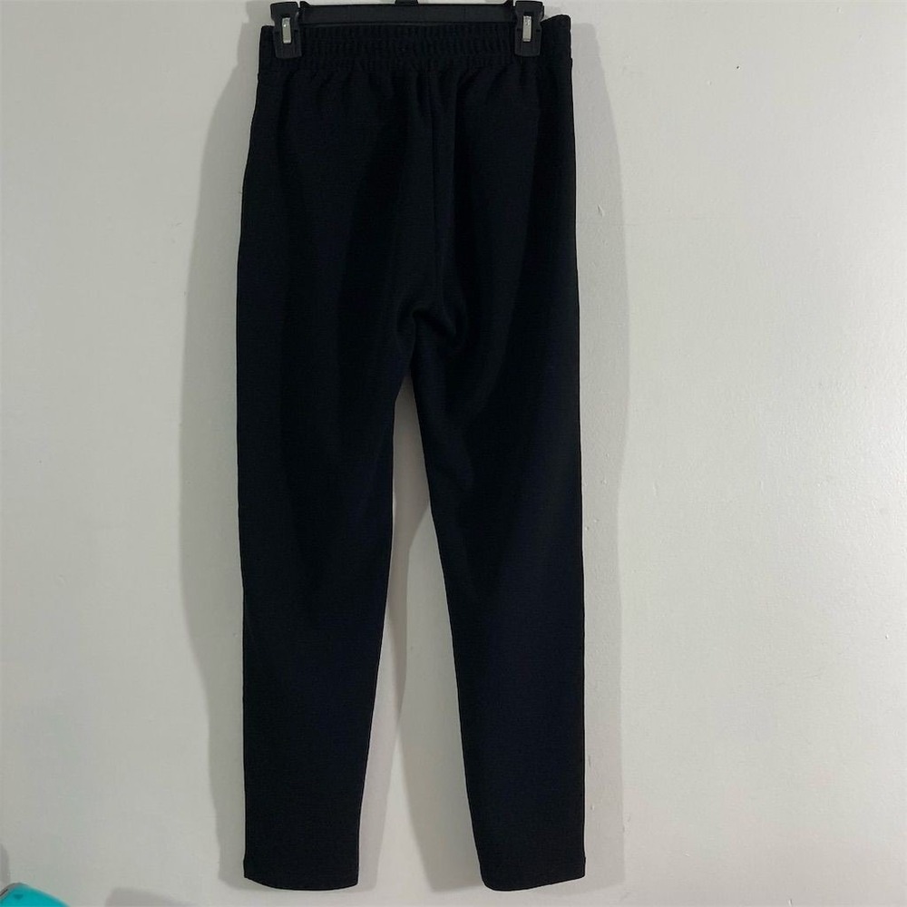 Stella Luce Trousers Womens Small Black Tapered Leg Pleated Front Pull-on Pants
